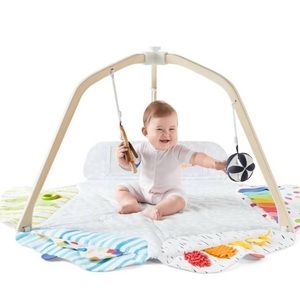 Used once, tummy time Play Gym & Tent in box,, All items included,